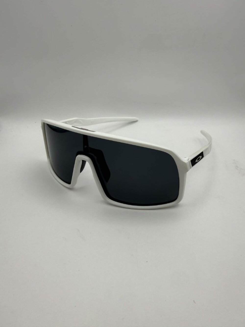Oakley Sutro Sunglasses White Frame Black Lens With Box, Case, & Accessories